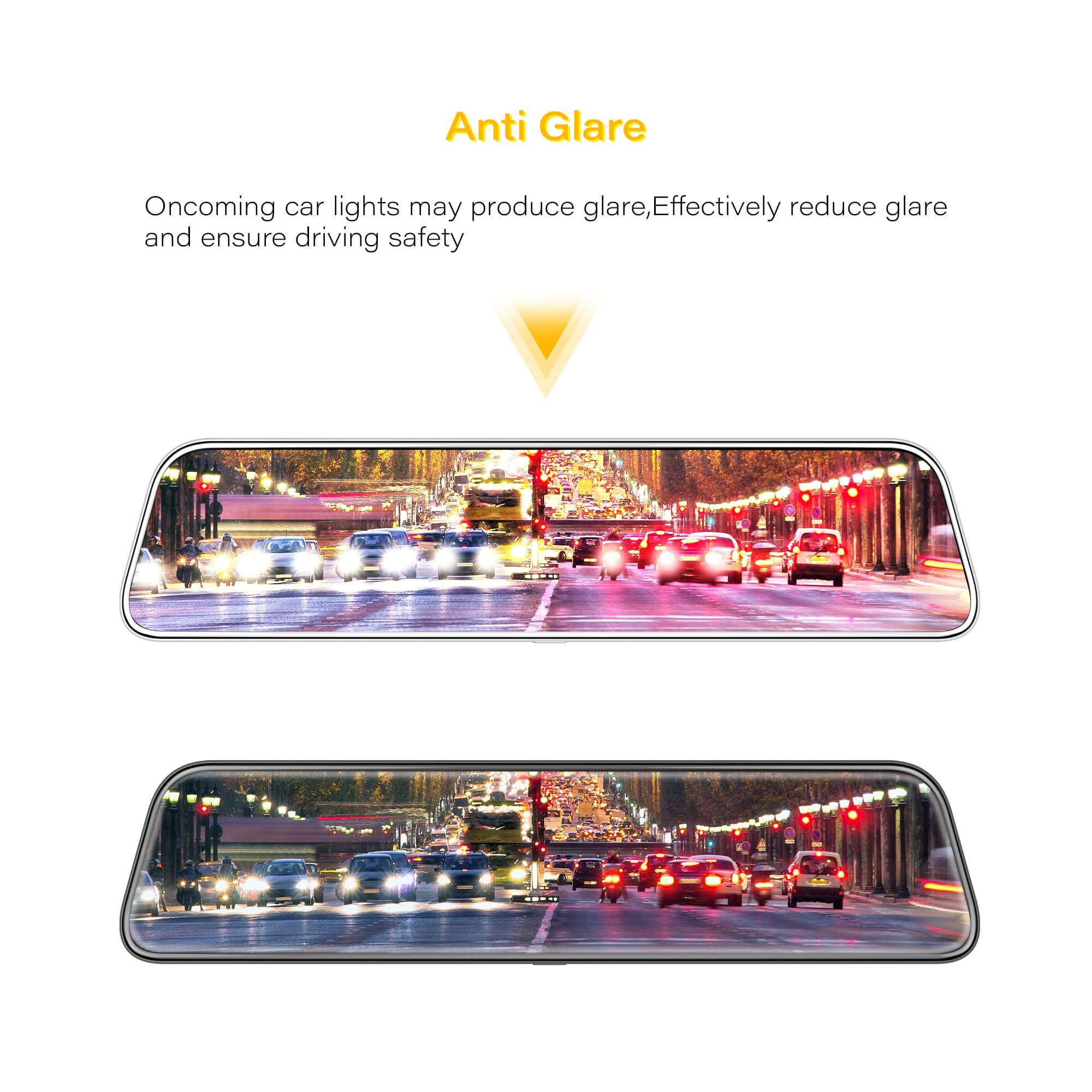 WOLFBOX 12inch Anti-Glare Film for G900PRO/G900Tripro Mirror Camera - Image 5