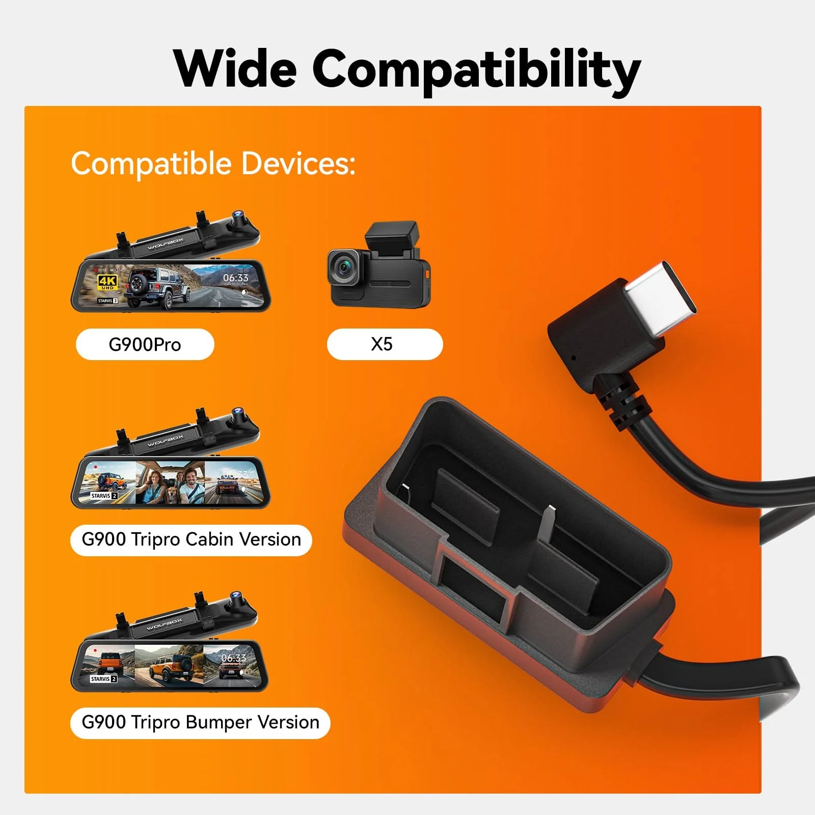 Parking Monitoring Hardwire Kit for WOLFBOX G900 TriPro - Image 4