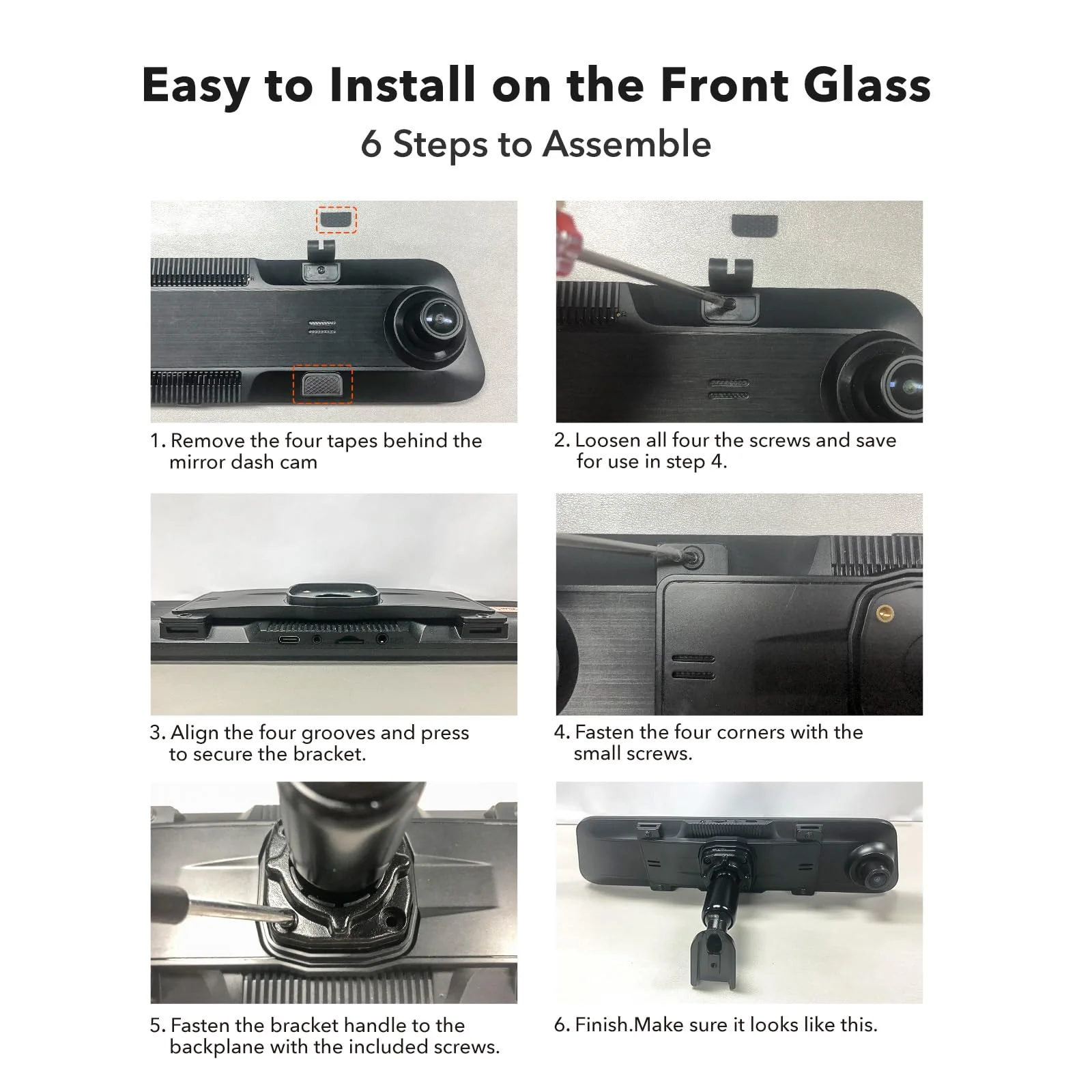WOLFBOX Universal Bracket for Mirror Dash Cam - Image 5